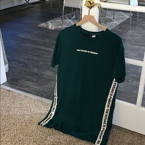 Forest Green Oversized T-shirt Dress 💫✨